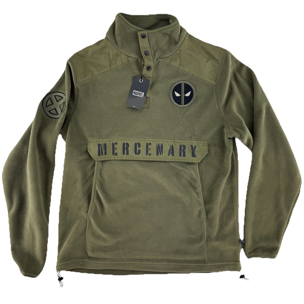 Heroes Villains‎ Marvel Wade Wilson Mercenary Polar Fleece Pullover S Deadpool